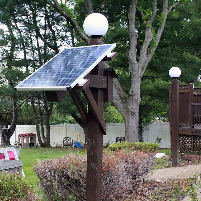 Solar-panel-applications---garden-lamp